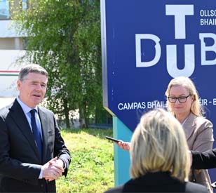 image for Minister Donohoe Visits Blanchardstown Campus to Launch Project Ireland 2040 Progress Tracker 